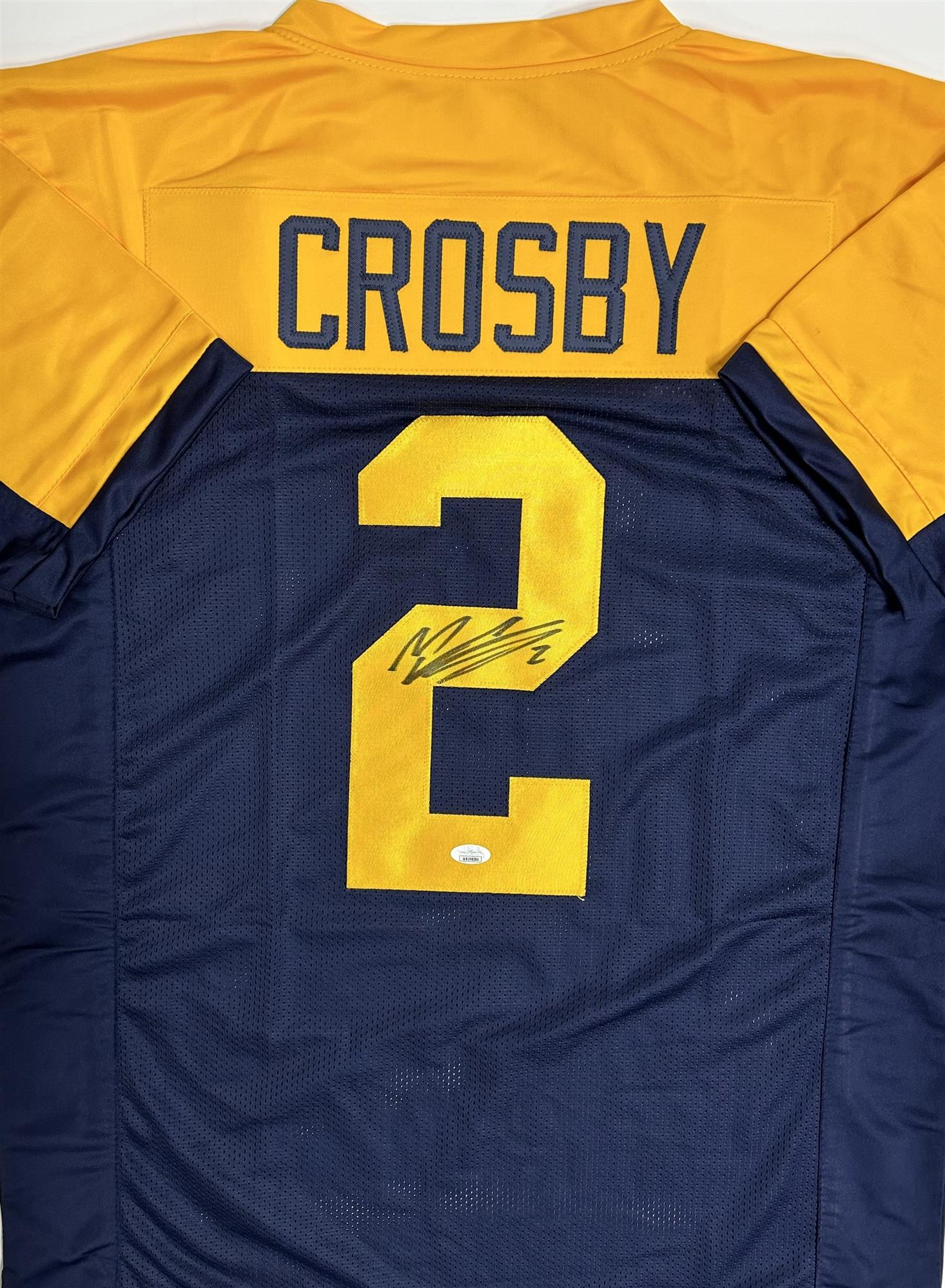 MASON CROSBY SIGNED CUSTOM REPLICA PACKERS ACME BLUE JERSEY - JSA