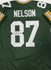 JORDY NELSON SIGNED CUSTOM REPLICA GREEN PACKERS JERSEY - JSA