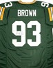 GILBERT BROWN SIGNED CUSTOM REPLICA PACKERS GREEN JERSEY - JSA