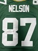 JORDY NELSON SIGNED PACKERS MITCHELL & NESS THROWBACK GREEN JERSEY - JSA