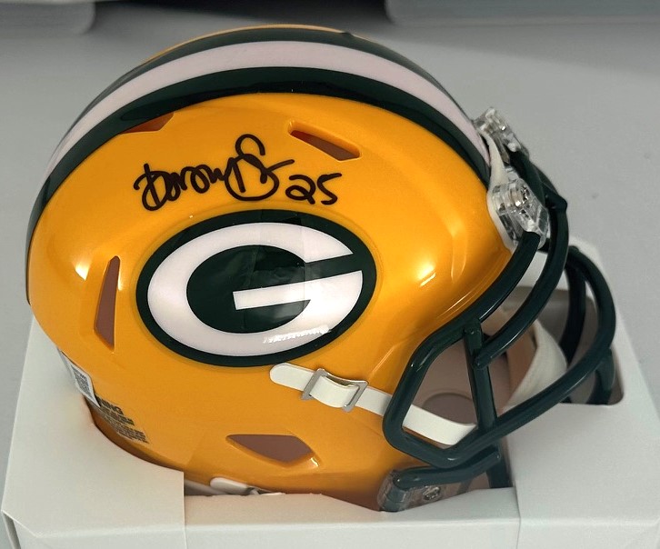 DORSEY LEVENS SIGNED PACKERS MINI HELMET - BAS