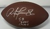 ANTONIO FREEMAN SIGNED WILSON NFL REPLICA BROWN FOOTBALL W/ SB XXXI - PACKERS - BAS