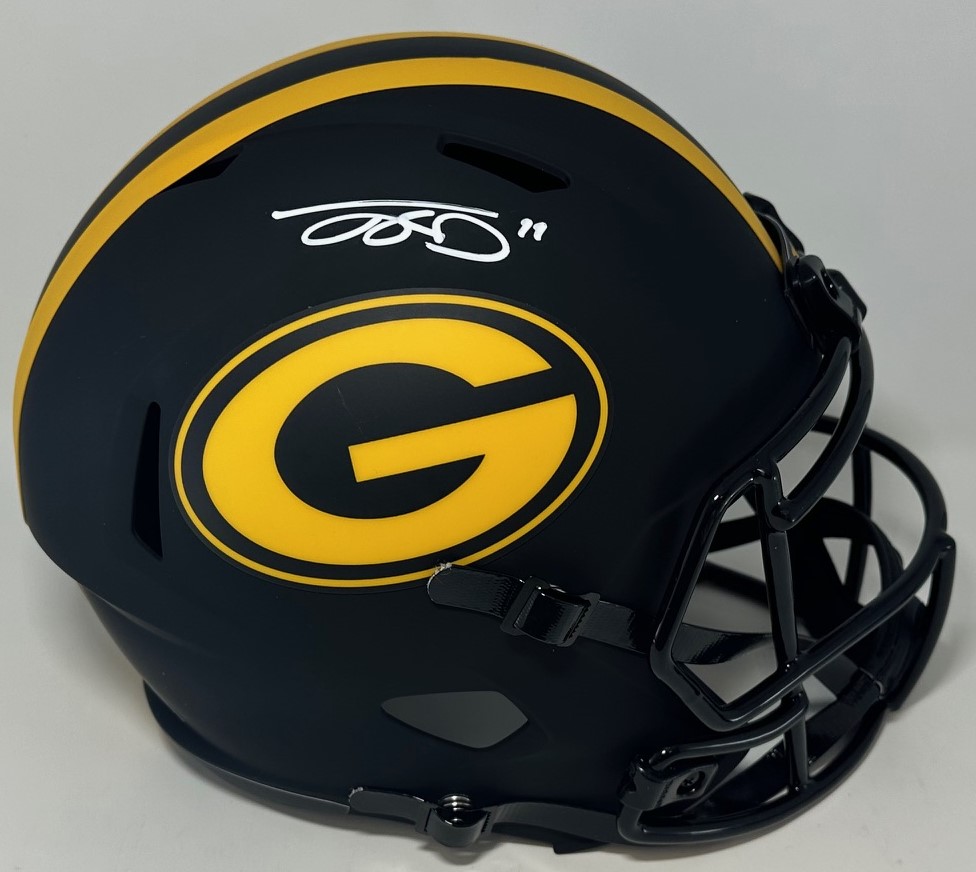 JAYDEN REED SIGNED FULL SIZE PACKERS ECLIPSE REPLICA SPEED HELMET - BAS