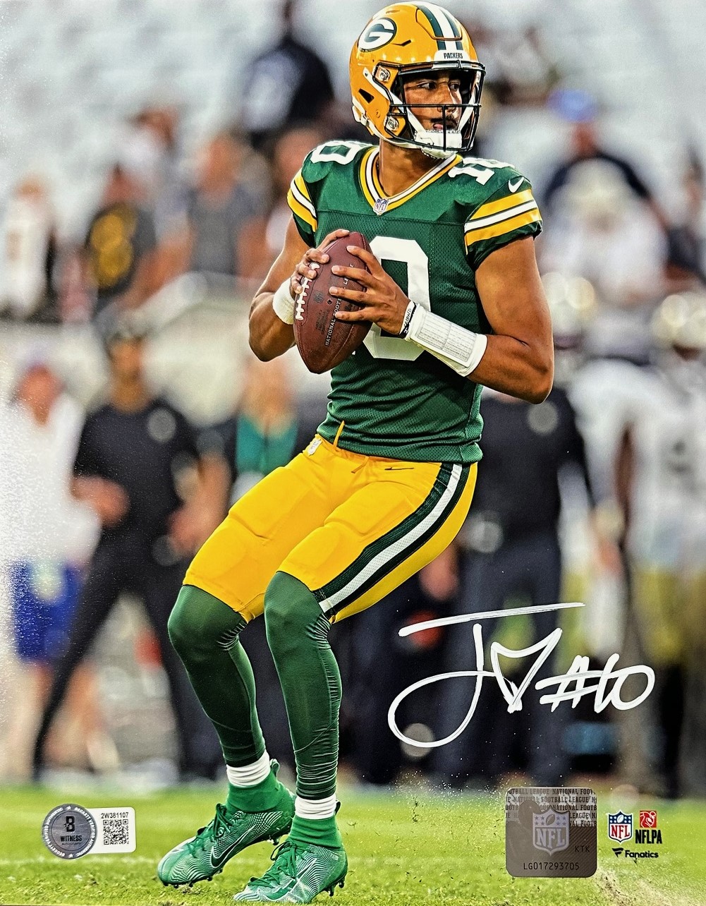 JORDAN LOVE SIGNED PACKERS 8X10 PHOTO #3 - BAS