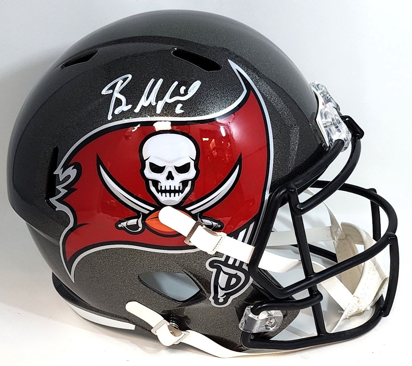 BAKER MAYFIELD SIGNED FULL SIZE BUCCANEERS REPLICA SPEED HELMET - BAS