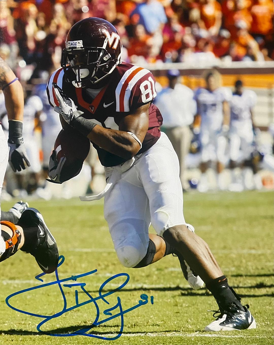 JARRETT BOYKIN SIGNED 8X10 VIRGINIA TECH PHOTO #1