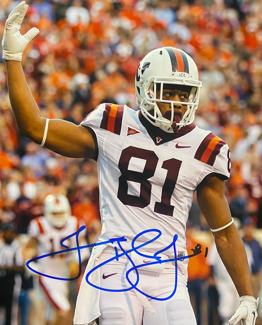 JARRETT BOYKIN SIGNED 8X10 VIRGINIA TECH PHOTO #3