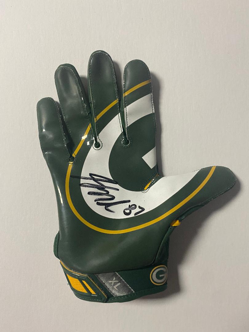 JORDY NELSON SIGNED NIKE GAME ISSUED RIGHT GLOVE #15 - JSA