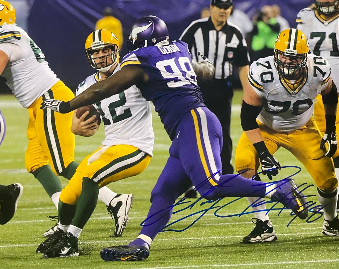 LETROY GUION SIGNED 8X10 VIKINGS PHOTO #1