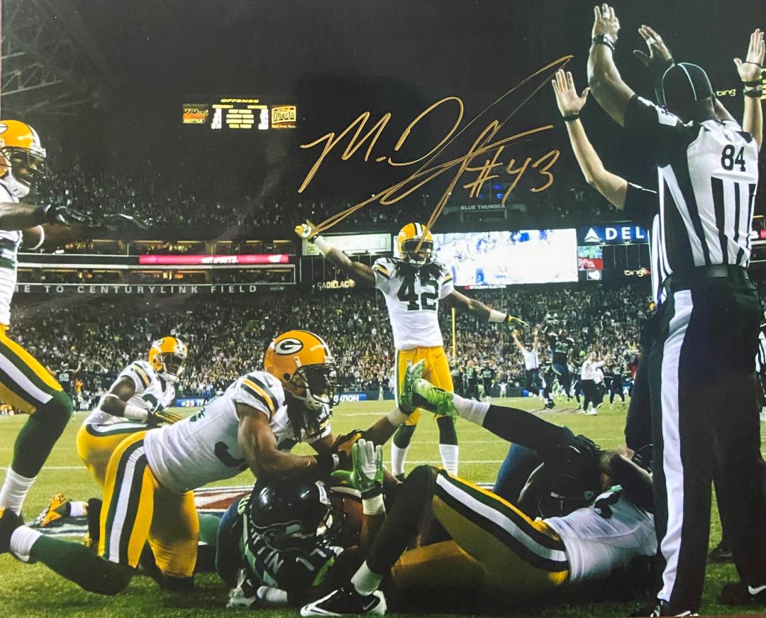 M.D. JENNINGS SIGNED 8X10 PACKERS PHOTO #2