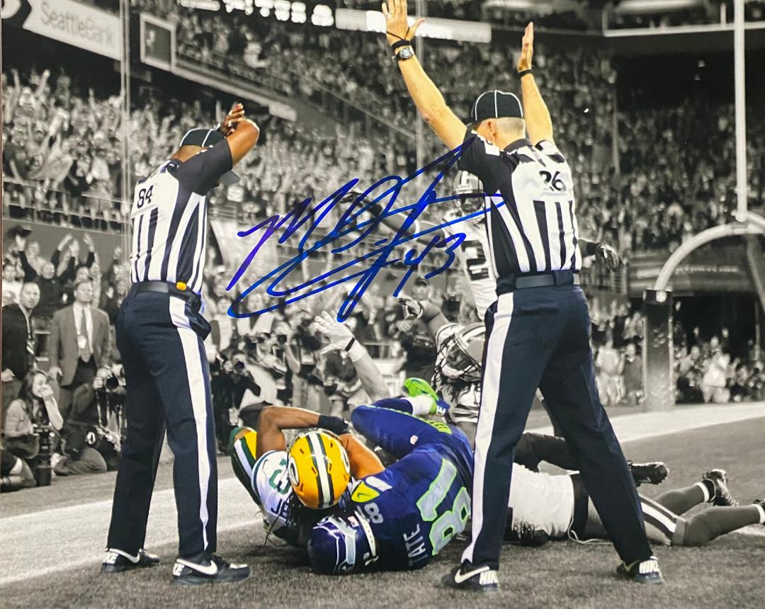 M.D. JENNINGS SIGNED 8X10 PACKERS PHOTO #3