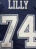 BOB LILLY SIGNED BLUE CUSTOM COWBOYS JERSEY W/ HOF - BAS