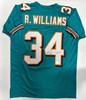 RICKY WILLIAMS SIGNED REPLICA DOLPHINS JERSEY - BAS