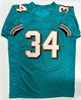 RICKY WILLIAMS SIGNED REPLICA DOLPHINS JERSEY - BAS