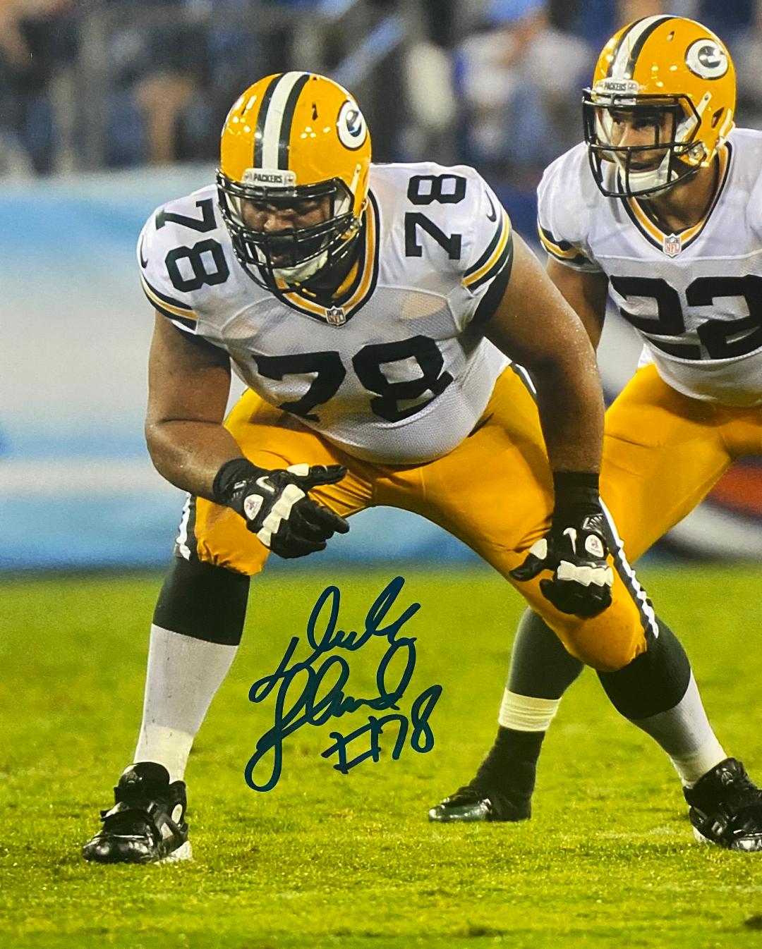 DEREK SHERROD SIGNED 8X10 PACKERS PHOTO #1