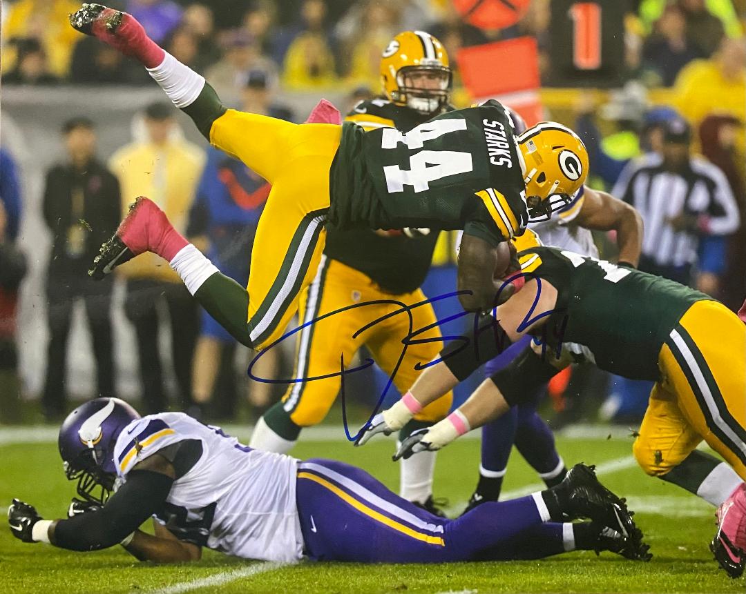 JAMES STARKS SIGNED 8X10 PACKERS PHOTO #1