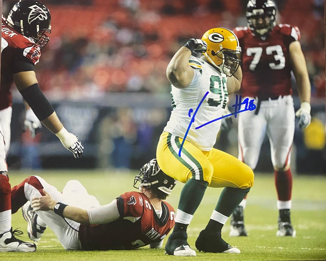 C.J. WILSON SIGNED 8X10 PACKERS PHOTO #1