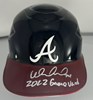 WILLIAM CONTRERAS SIGNED BRAVES GAME USED CATCHERS HELMET #2 - JSA