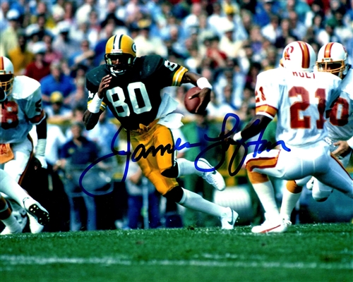 JAMES LOFTON SIGNED 8X10 PACKERS PHOTO #9