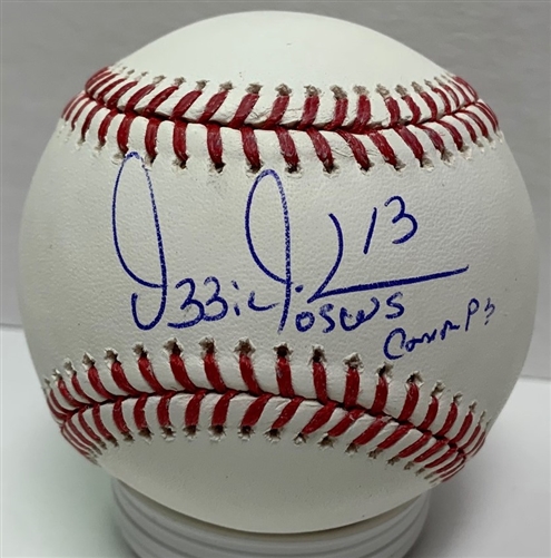 OZZIE GUILLEN SIGNED OFFICIAL MLB BASEBALL W/ 2015 WS CHAMPS - JSA