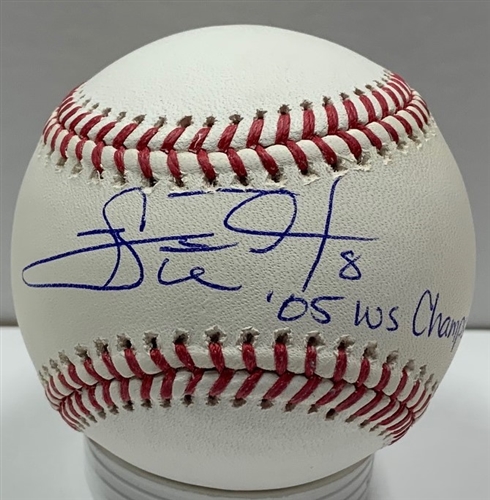 CARL EVERETT SIGNED OFFICIAL MLB BASEBALL W/ 2015 WS CHAMPS - JSA