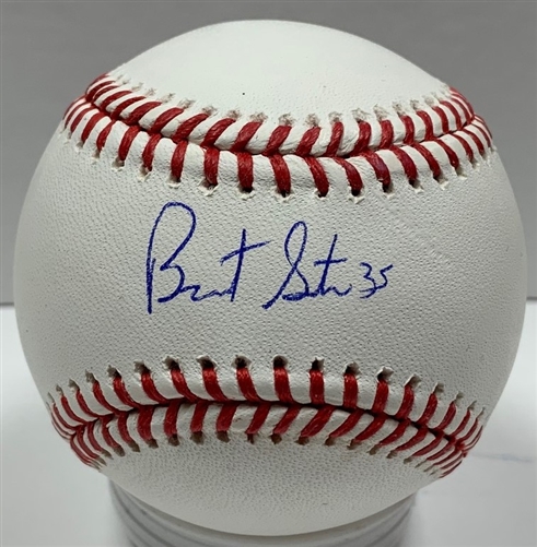 BRENT SUTER SIGNED OFFICIAL MLB BASEBALL - BREWERS - JSA