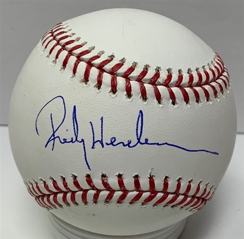 RICKEY HENDERSON SIGNED OFFICIAL MLB BASEBALL - ATHLETICS - JSA