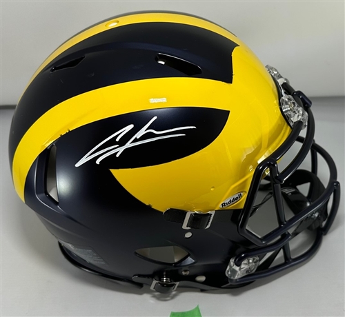 CHARLES WOODSON SIGNED FULL SIZE MICHIGAN WOLVERINES AUTHENTIC HELMET - JSA