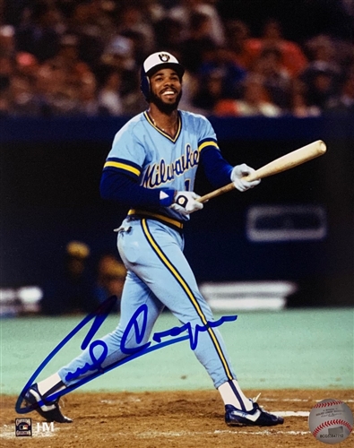 CECIL COOPER SIGNED 8x10 BREWERS PHOTO #3