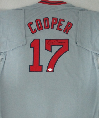 CECIL COOPER SIGNED CUSTOM RED SOX JERSEY - JSA