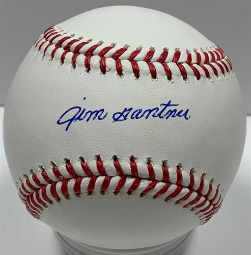 JIM GANTNER SIGNED OFFICIAL MLB BASEBALL - BREWERS - JSA