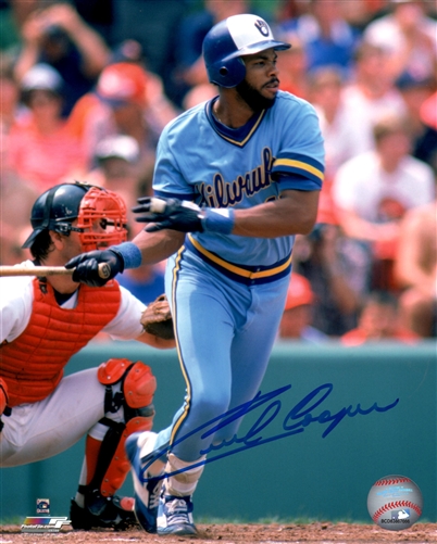 CECIL COOPER SIGNED 16X20 BREWERS PHOTO #1