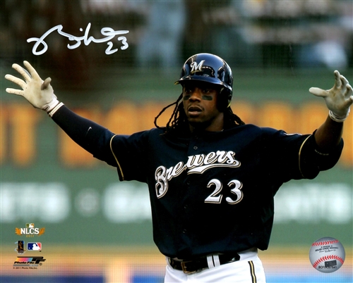 RICKIE WEEKS SIGNED 8X10 BREWERS PHOTO #1