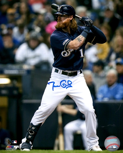 BEN GAMEL SIGNED 8X10 BREWERS PHOTO #2