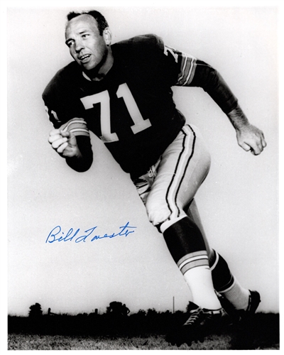 BILL FORESTER (d) SIGNED 8X10 PACKERS PHOTO #1