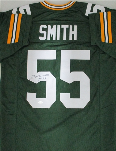 ZADARIUS SMITH SIGNED CUSTOM REPLICA PACKERS GREEN JERSEY - JSA