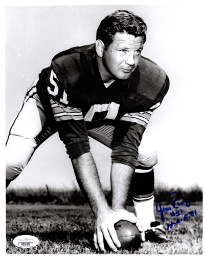 JIM RINGO (d) SIGNED 8X10 PACKERS PHOTO #4 W/ HOF - JSA