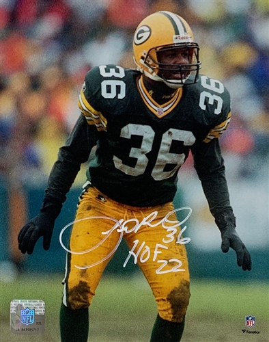 LEROY BUTLER SIGNED 8X10 PACKERS PHOTO #7 W/ HOF 22