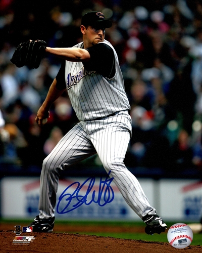 BRANDON WEBB SIGNED 8X10 DIAMONDBACKS PHOTO #1