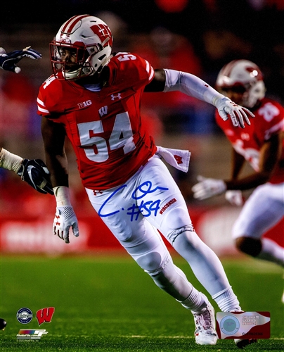 CHRIS ORR SIGNED 16X20 WI BADGERS PHOTO #2