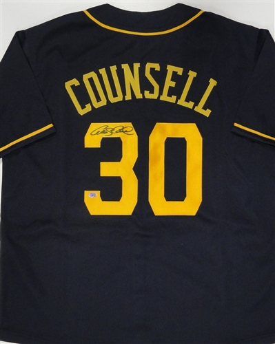 CRAIG COUNSELL SIGNED CUSTOM REPLICA BLUE JERSEY