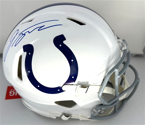 JONATHAN TAYLOR SIGNED FULL SIZE COLTS AUTHENTIC SPEED HELMET - FAN