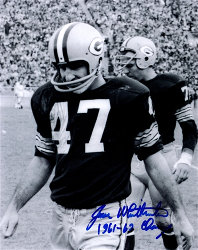 JESSE WHITTENTON (d) SIGNED PACKERS 8X10 PHOTO #3