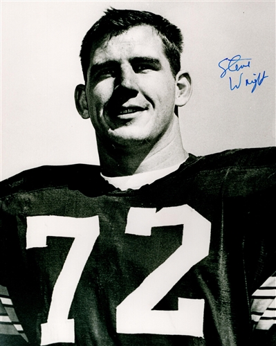 STEVE WRIGHT SIGNED PACKERS 8X10 PHOTO #5