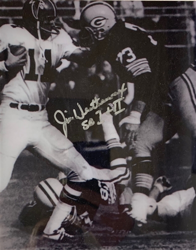 JIM WEATHERWAX SIGNED PACKERS 8X10 PHOTO #3