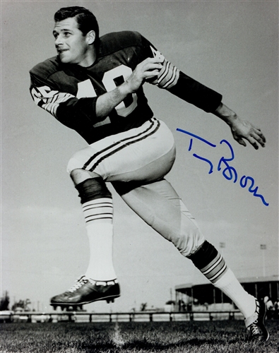 TOM BROWN SIGNED PACKERS 8X10 PHOTO #1