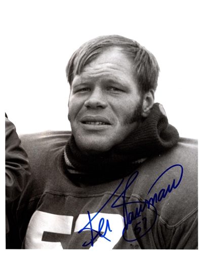 KEN BOWMAN SIGNED PACKERS 8X10 PHOTO #7