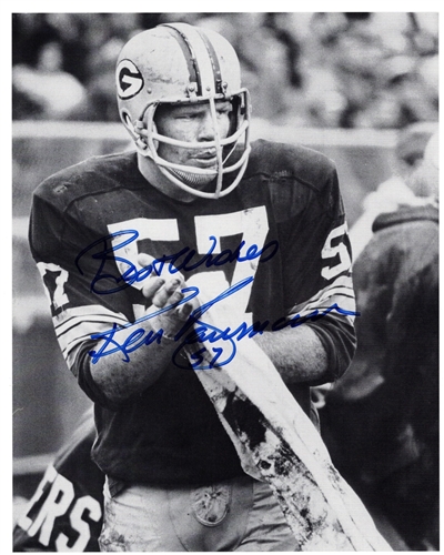 KEN BOWMAN SIGNED PACKERS 8X10 PHOTO #8