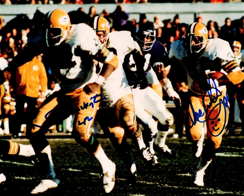 JOHN BROCKINGTON & MACARTHUR LANE SIGNED 8X10 PACKERS PHOTO #2