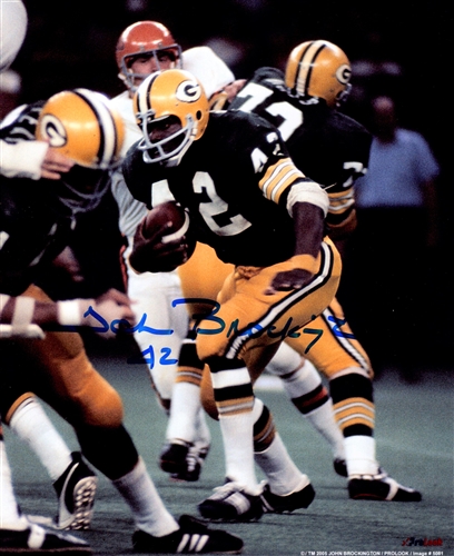 JOHN BROCKINGTON SIGNED 8X10 PACKERS PHOTO #9